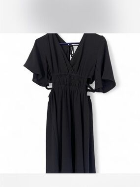Black Dress with Cut Outs on Side